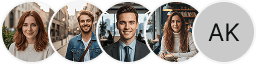 Several investor profile avatars displayed in the Comptorance trading review section